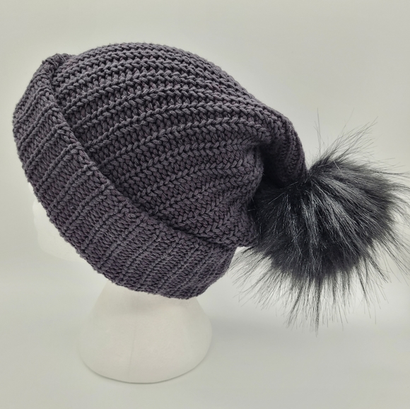 LOVE YOUR MELON | slouchy pompom knit beanie toque winter hat - Picture 4 of 5